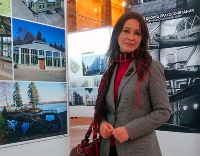 Татьяна Блинова, руководитель коллегии адвокатов «Регион», на биеннале «Архитектура Петербурга»